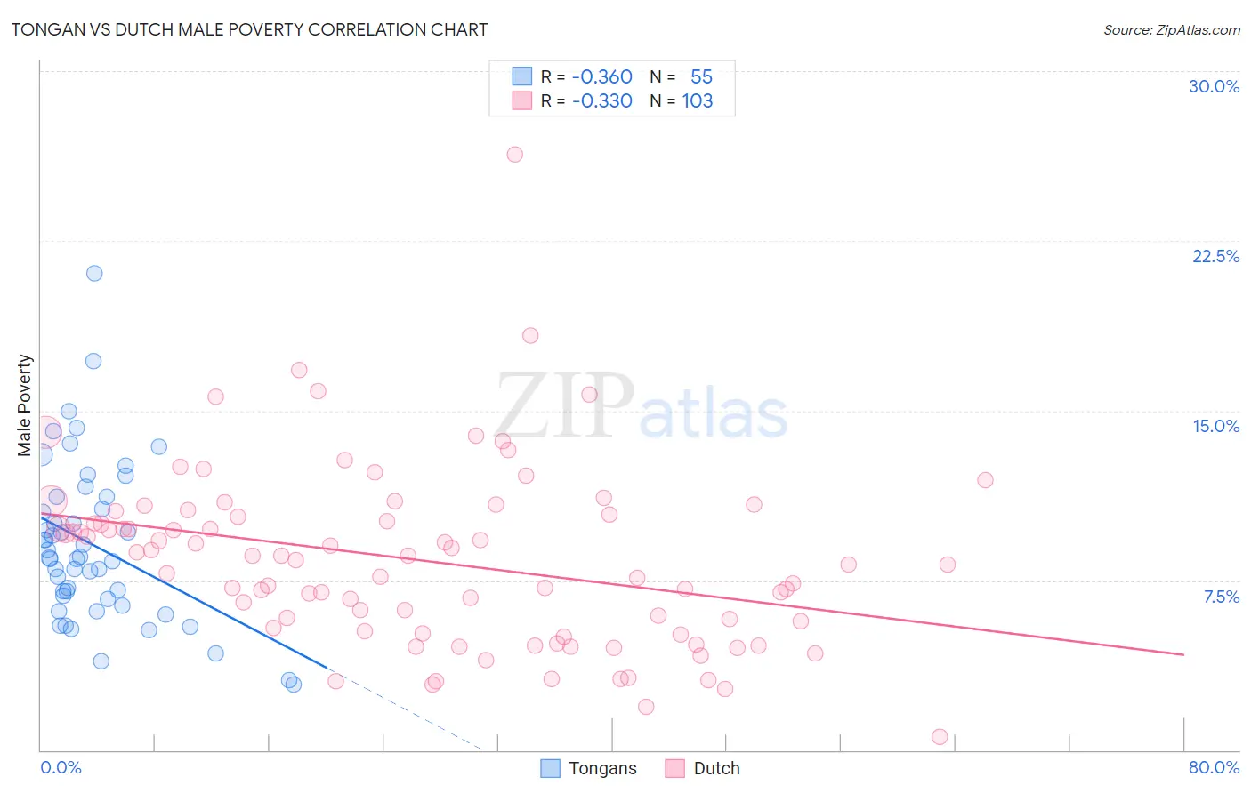 Tongan vs Dutch Male Poverty