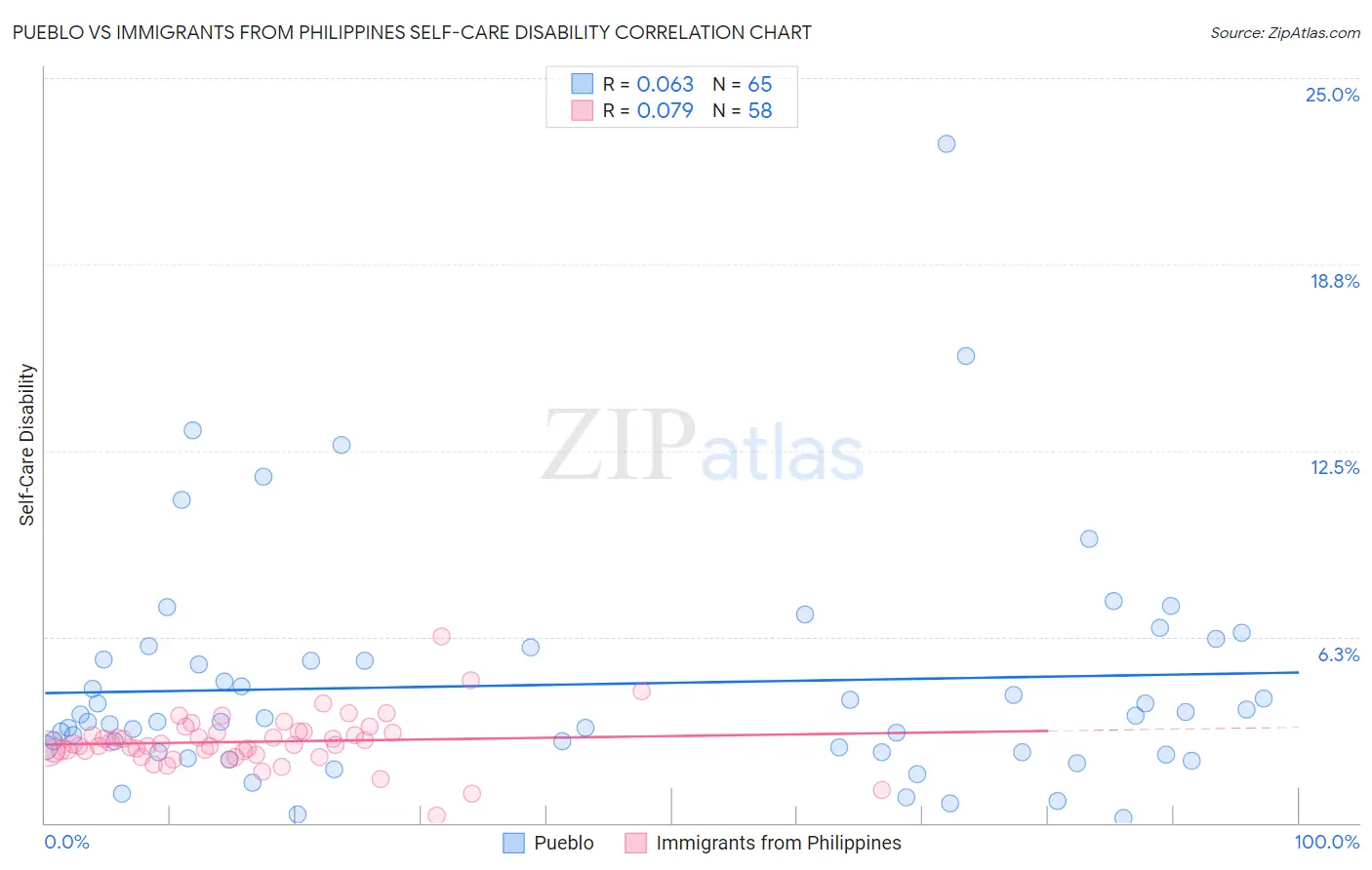 Pueblo vs Immigrants from Philippines Self-Care Disability