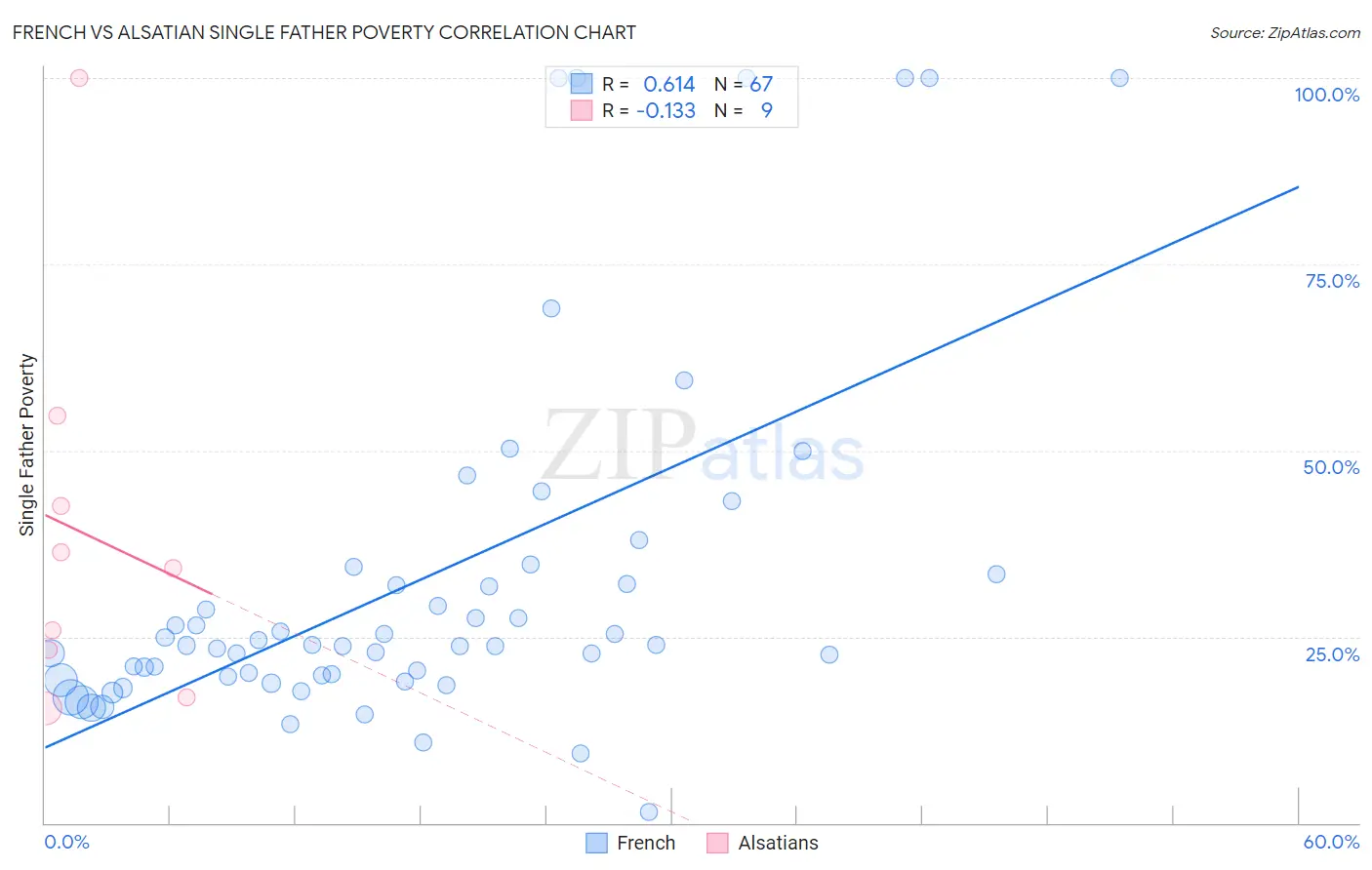 French vs Alsatian Single Father Poverty