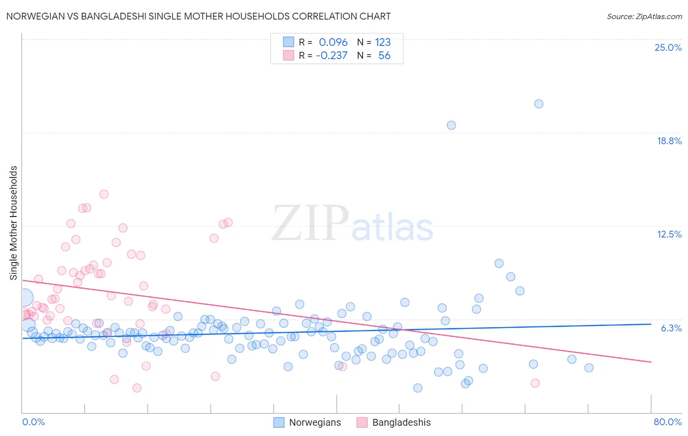 Norwegian vs Bangladeshi Single Mother Households