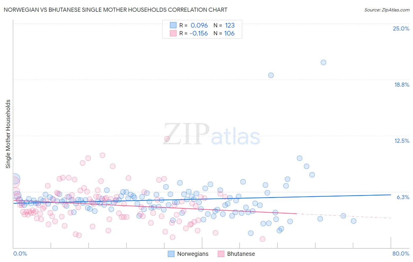 Norwegian vs Bhutanese Single Mother Households