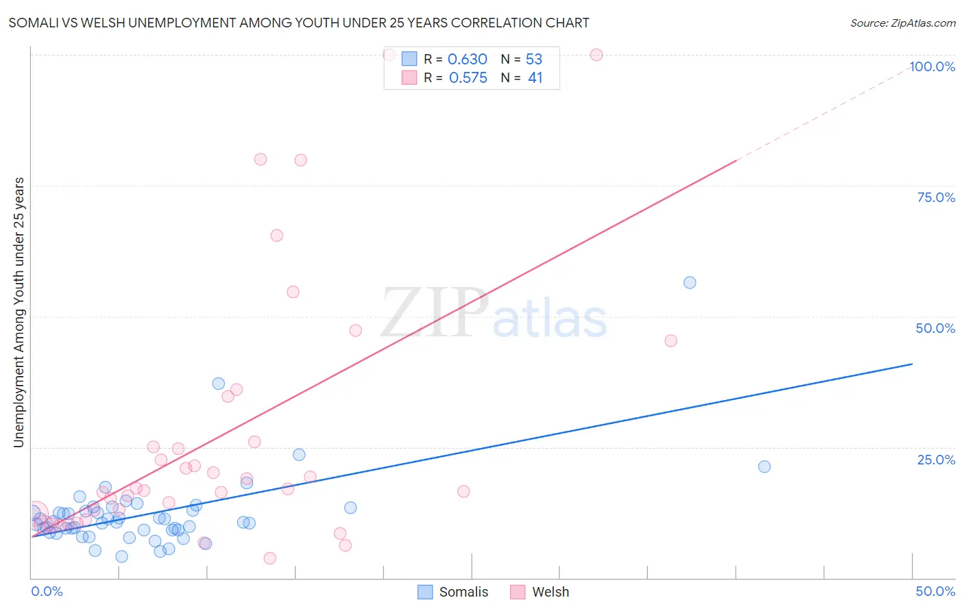 Somali vs Welsh Unemployment Among Youth under 25 years