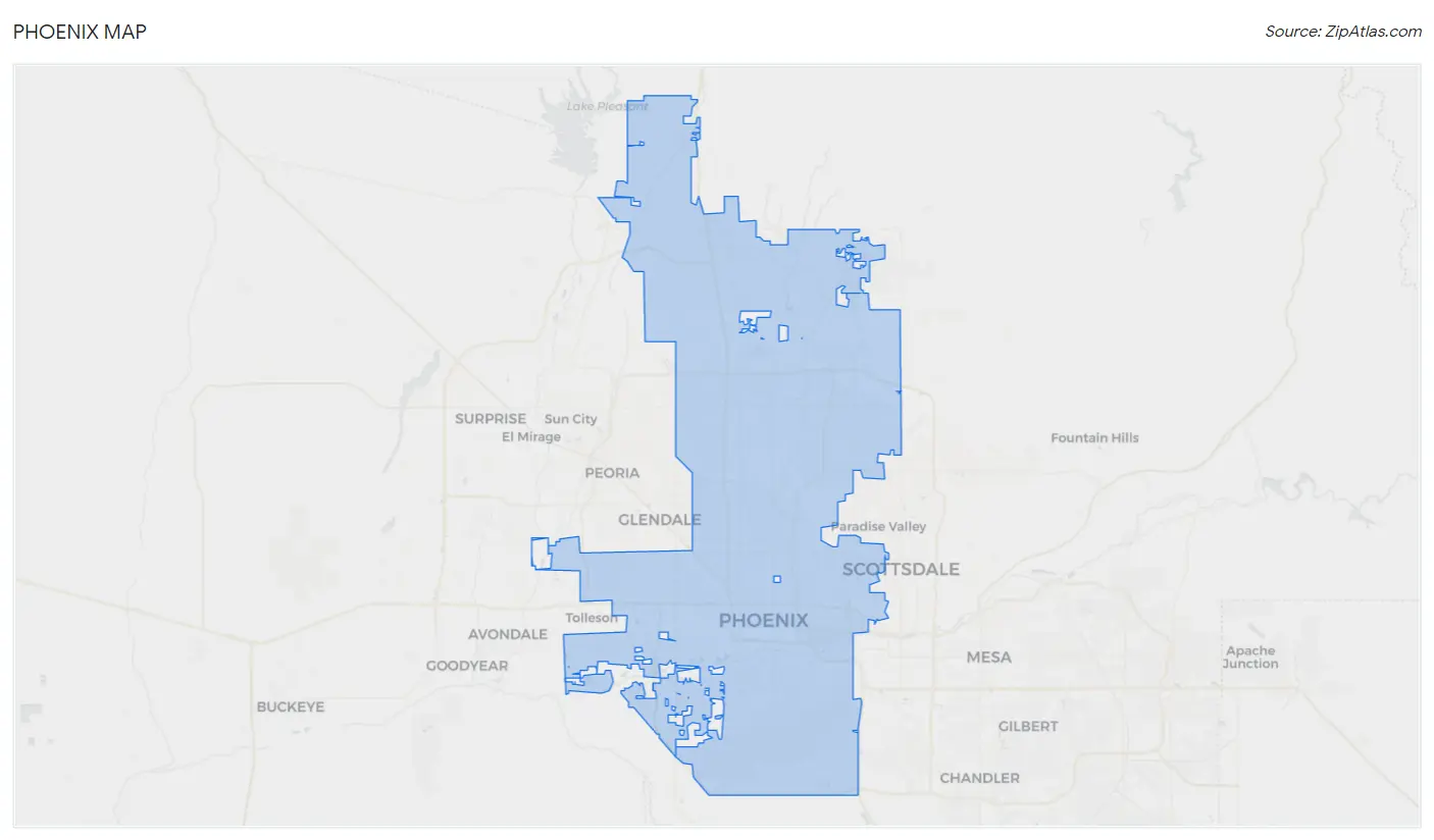 Phoenix AZ 2023 Zip Atlas Phoenix Map.webp