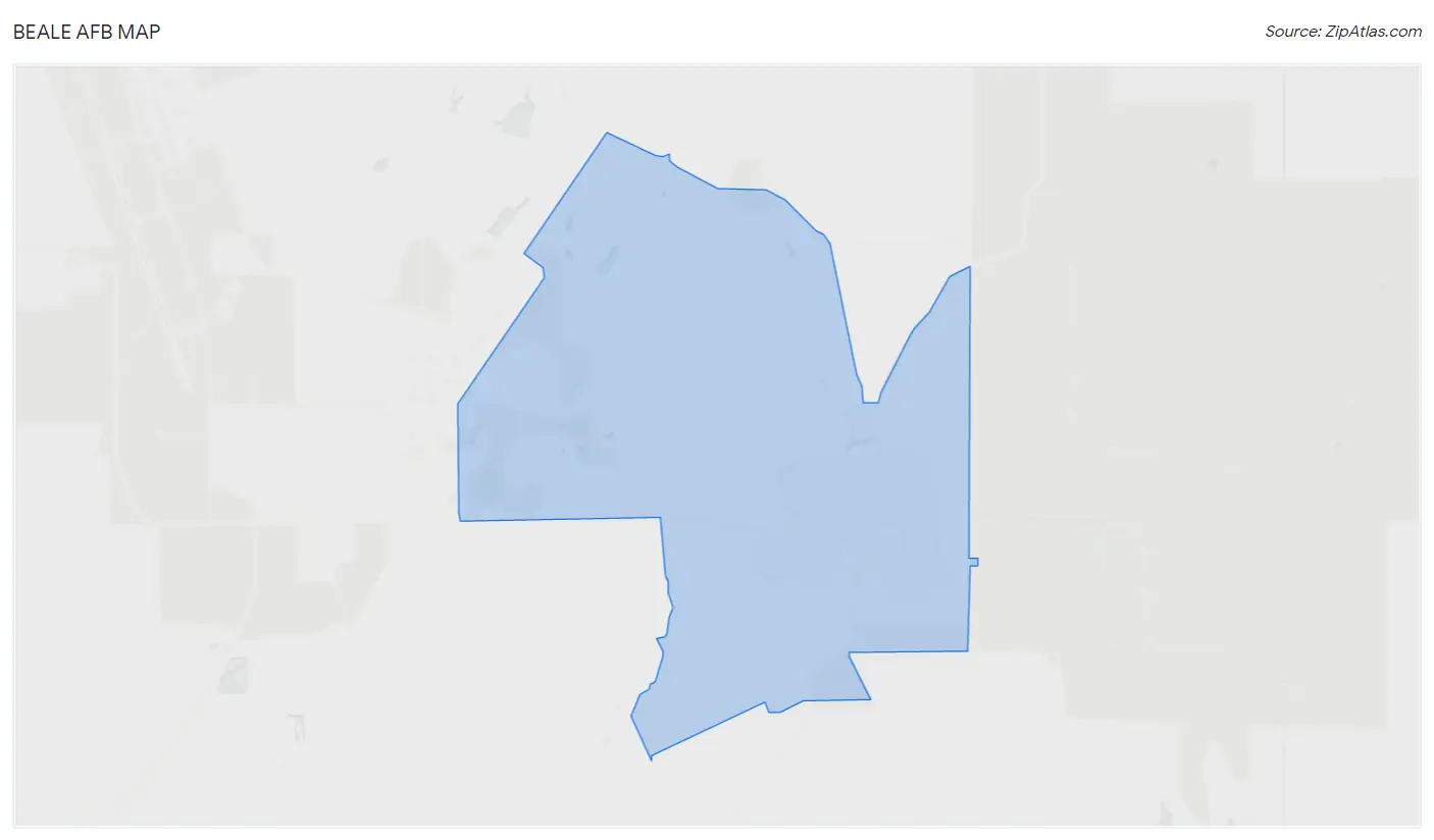 Beale AFB, CA 2023 Zip Atlas