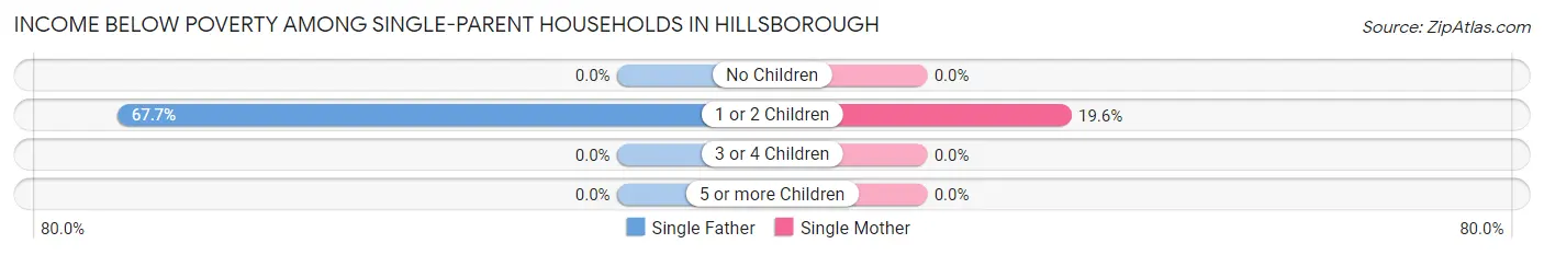 Income Below Poverty Among Single-Parent Households in Hillsborough
