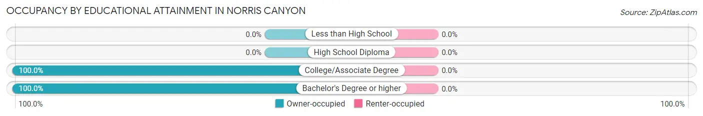 Occupancy by Educational Attainment in Norris Canyon