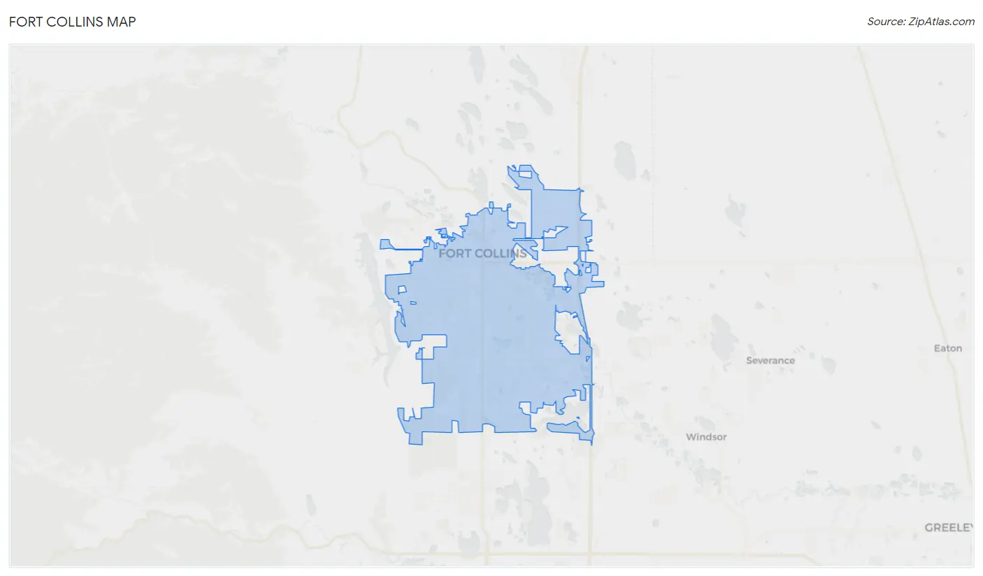 Fort Collins, CO Zip Codes Map & Profile 2023 Zip Atlas