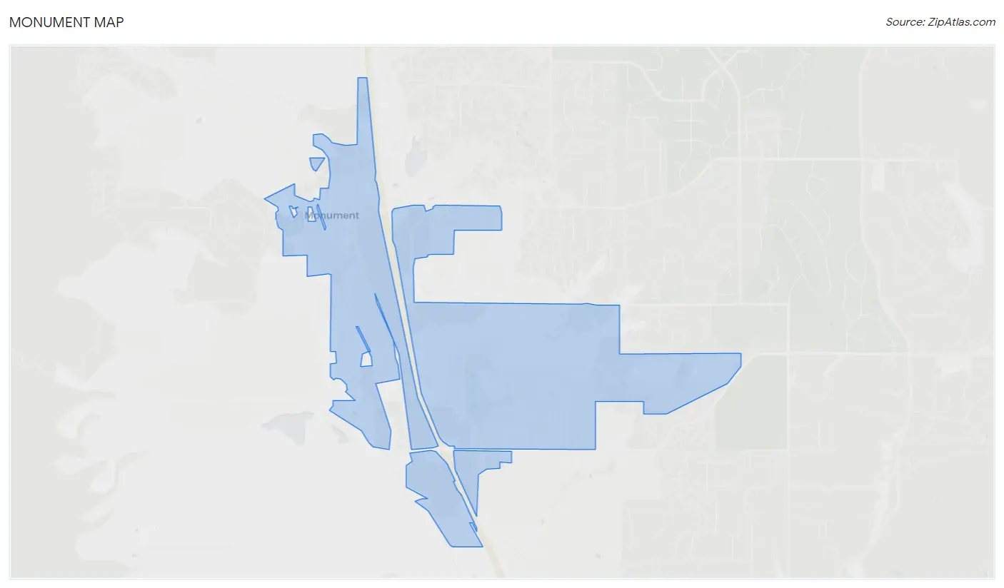 Monument, CO Zip Codes Map & Profile 2023 Zip Atlas