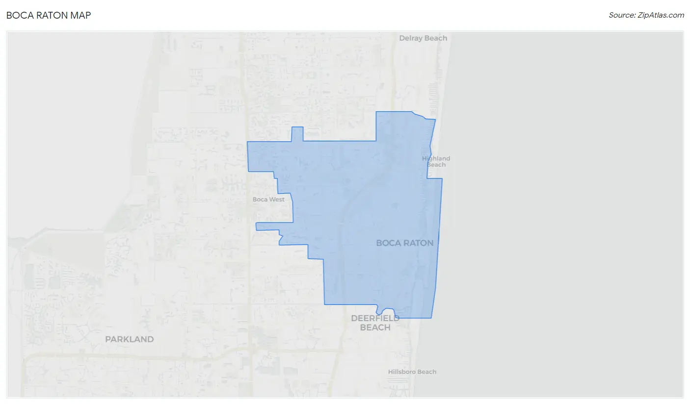 Boca Raton, FL Zip Codes Map & Profile 2023 Zip Atlas
