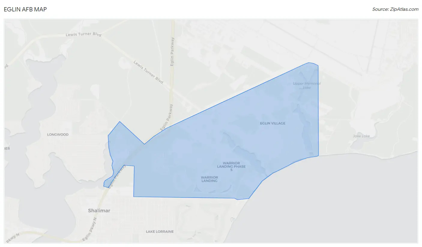 Eglin AFB, FL 2023 Zip Atlas