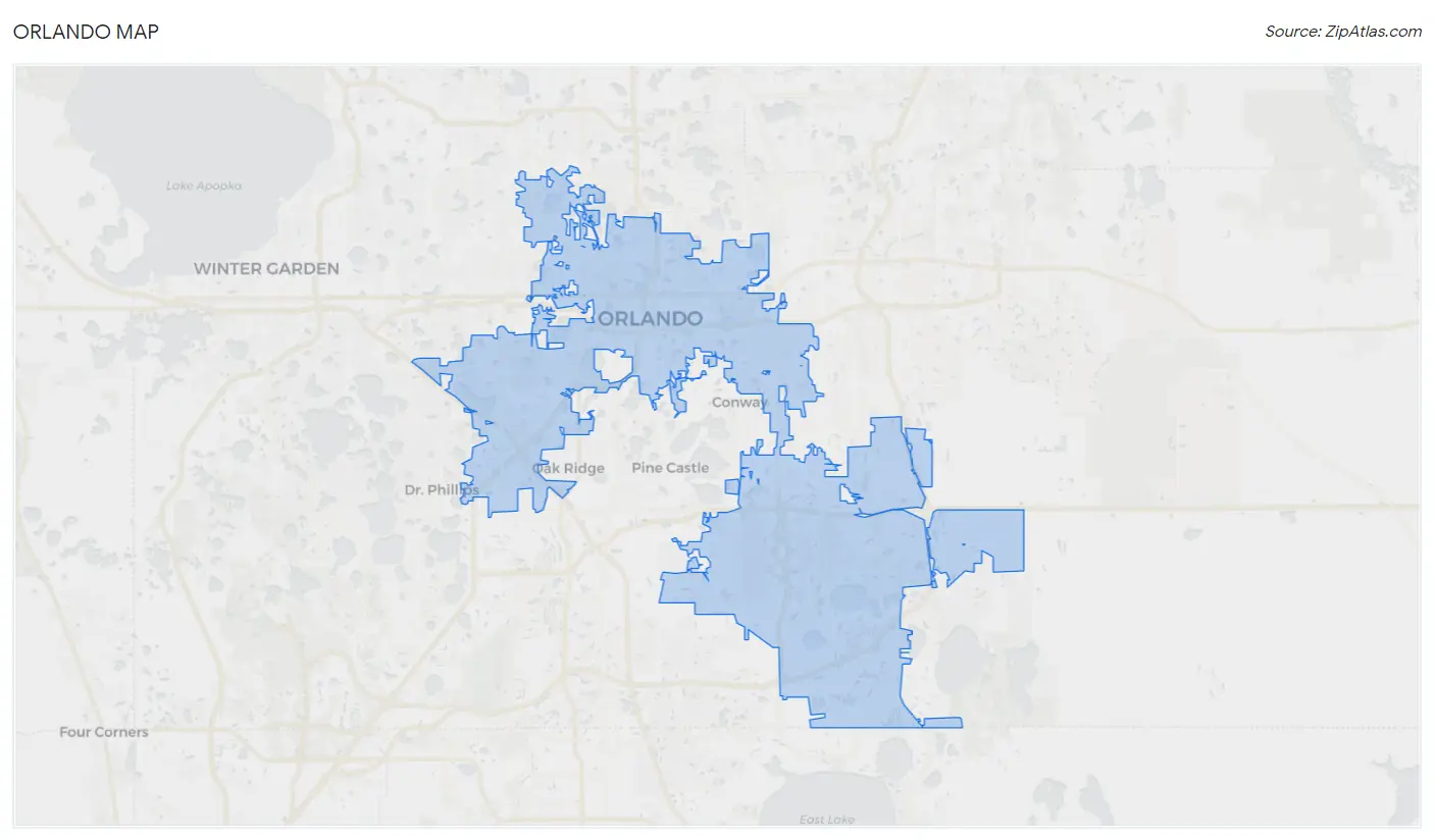Orlando, FL 2023 Zip Atlas