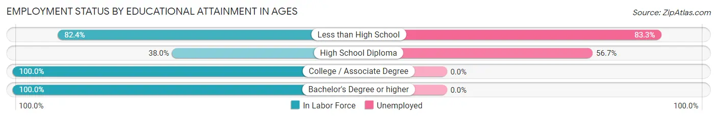 Employment Status by Educational Attainment in Ages