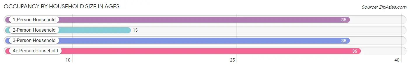 Occupancy by Household Size in Ages