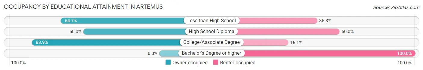 Occupancy by Educational Attainment in Artemus