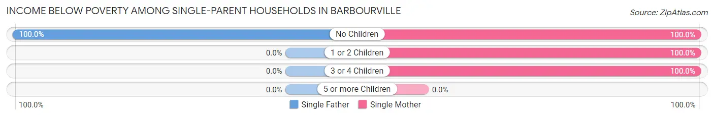 Income Below Poverty Among Single-Parent Households in Barbourville