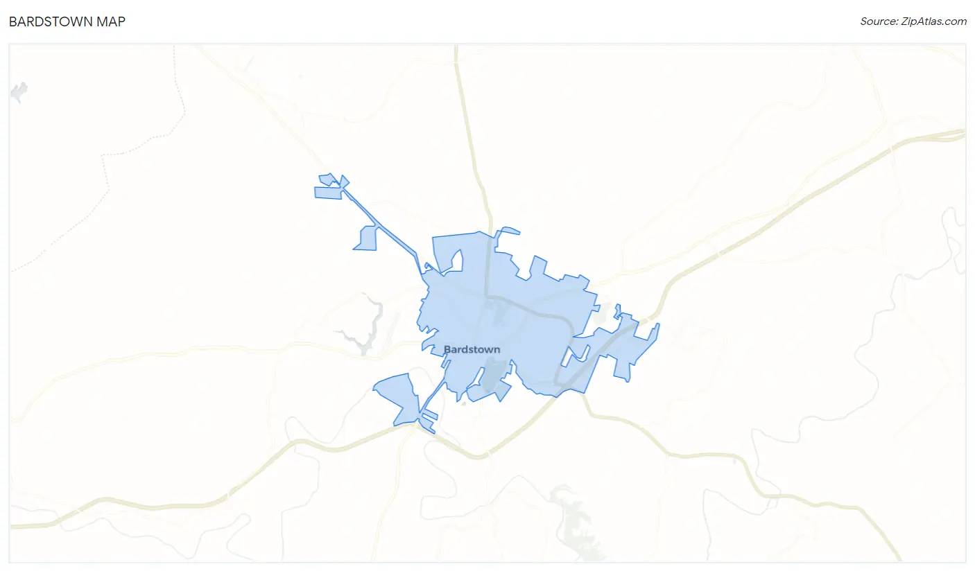 Bardstown Map