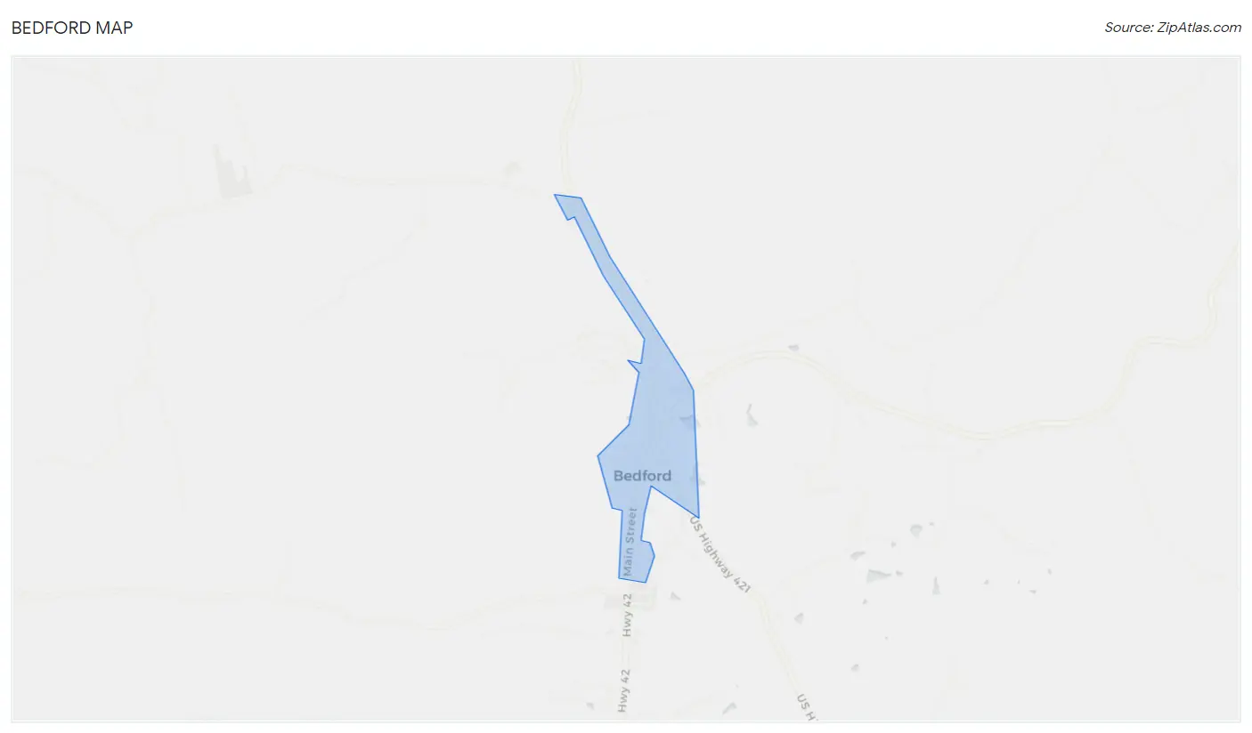 Bedford Map