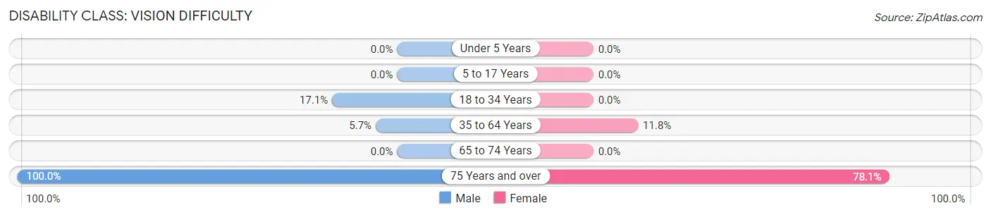 Disability in Benham: <span>Vision Difficulty</span>