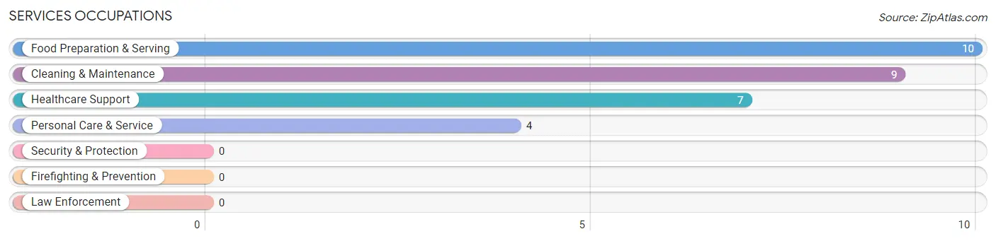 Services Occupations in Bloomfield