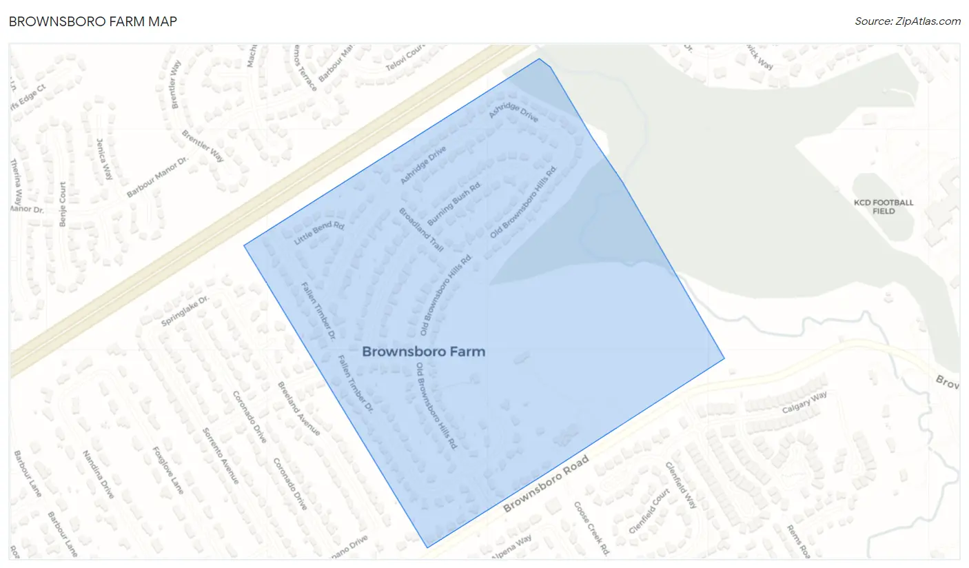 Brownsboro Farm Map