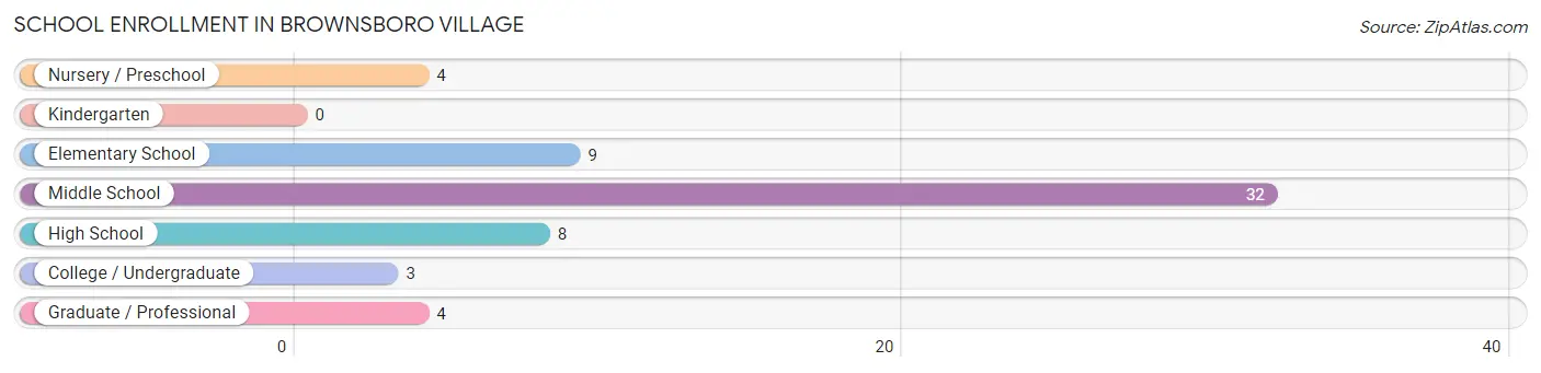 School Enrollment in Brownsboro Village