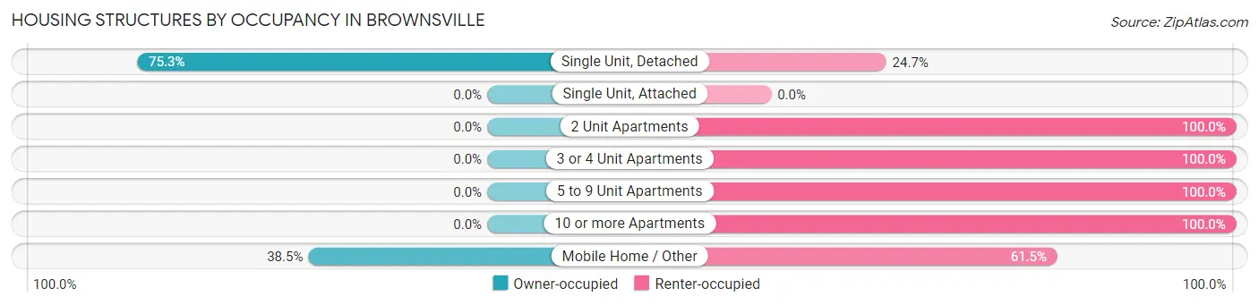 Housing Structures by Occupancy in Brownsville