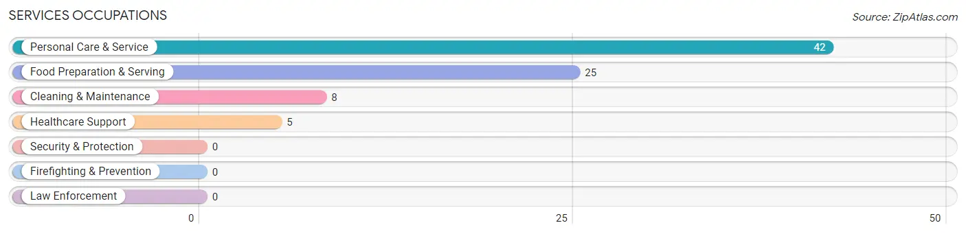 Services Occupations in Brownsville