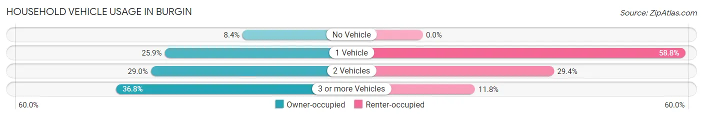 Household Vehicle Usage in Burgin