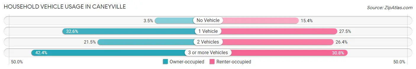 Household Vehicle Usage in Caneyville