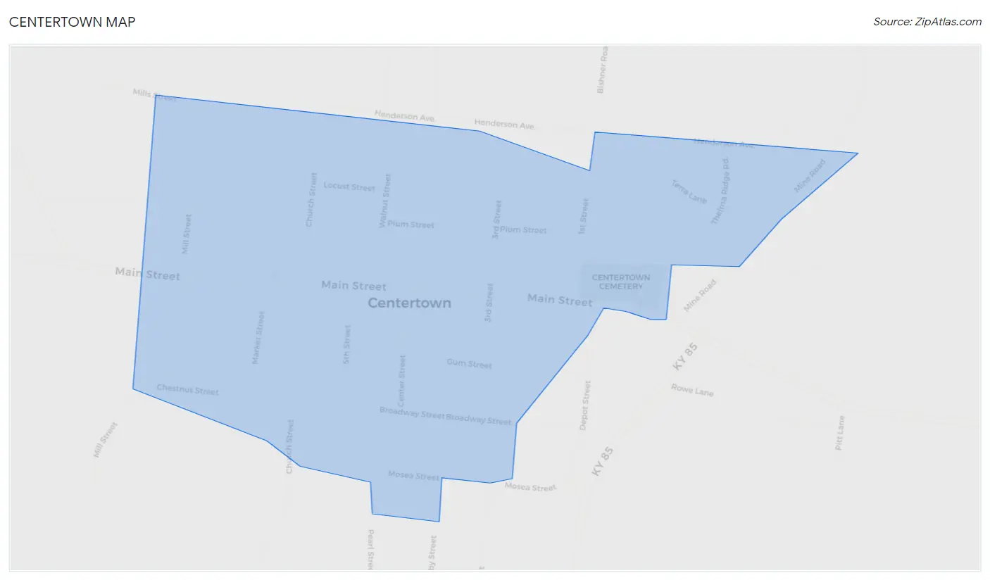 Centertown Map