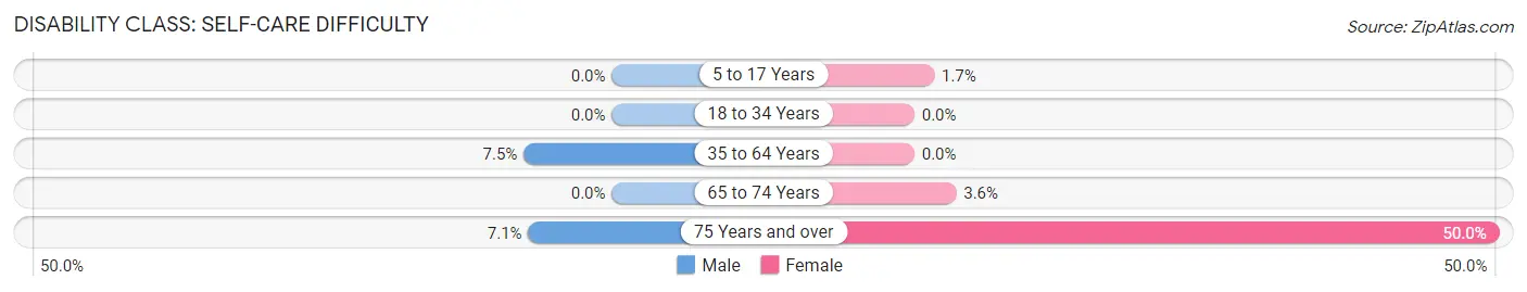 Disability in Centertown: <span>Self-Care Difficulty</span>
