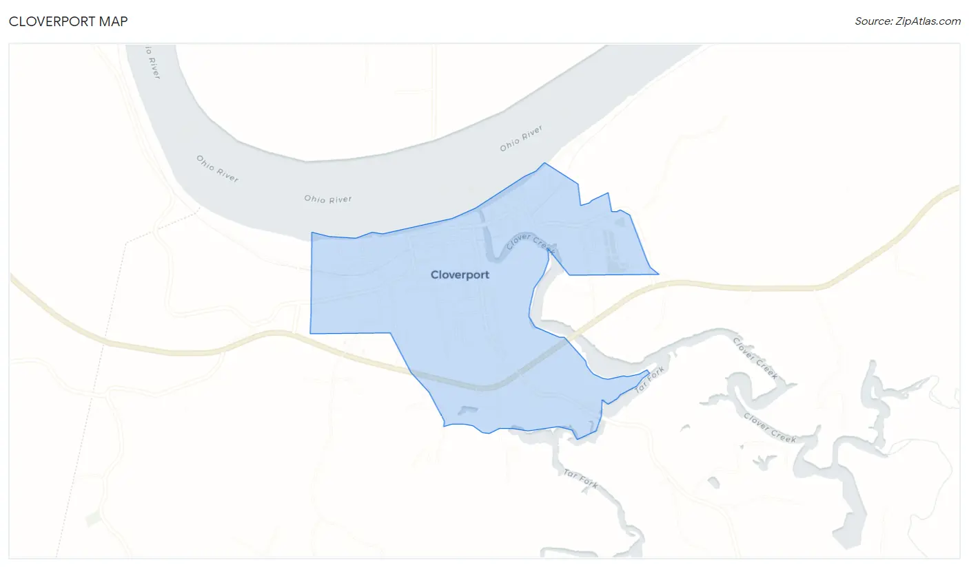 Cloverport Map