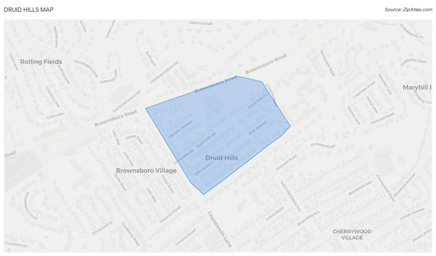 Druid Hills Map