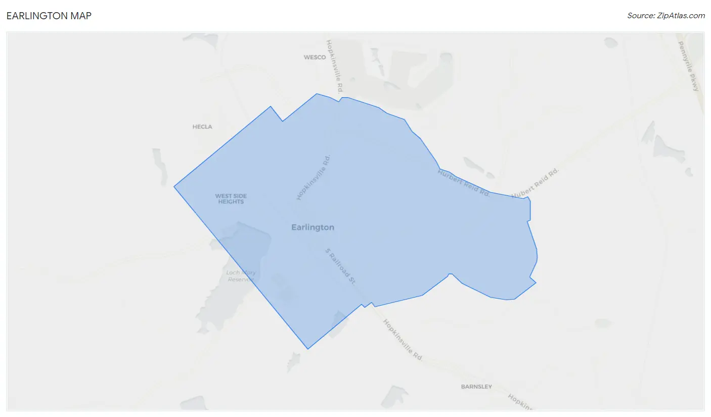 Earlington Map