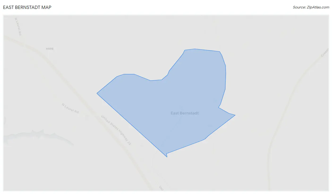 East Bernstadt Map