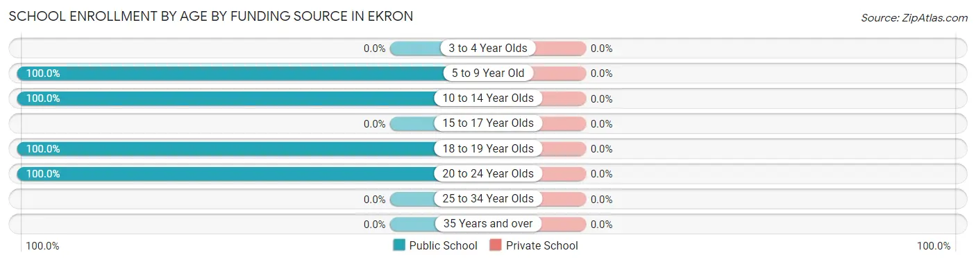 School Enrollment by Age by Funding Source in Ekron