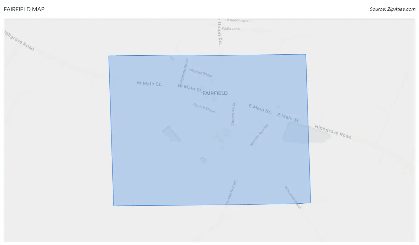Fairfield Map