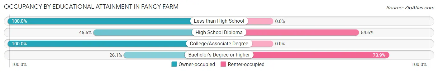 Occupancy by Educational Attainment in Fancy Farm