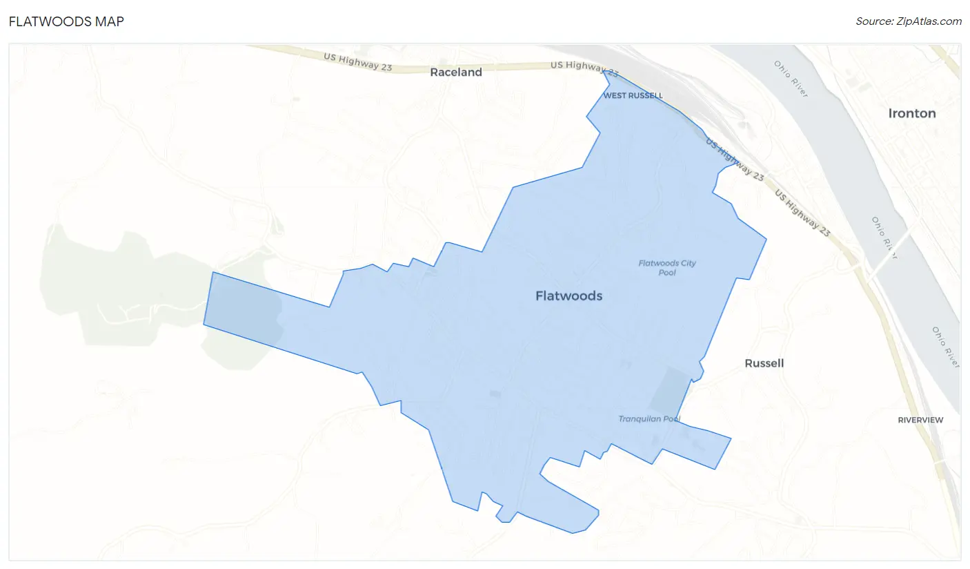 Flatwoods Map