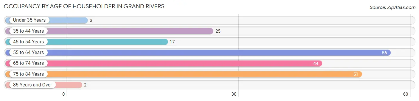 Occupancy by Age of Householder in Grand Rivers