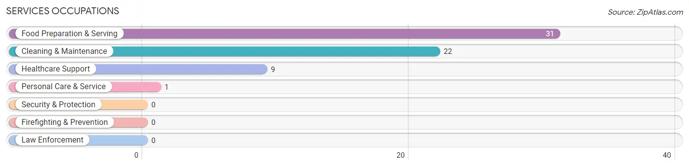 Services Occupations in Hanson