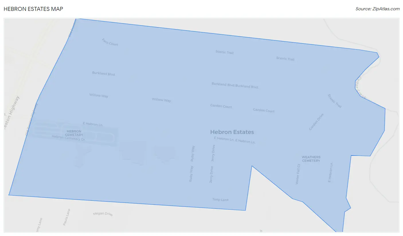 Hebron Estates Map