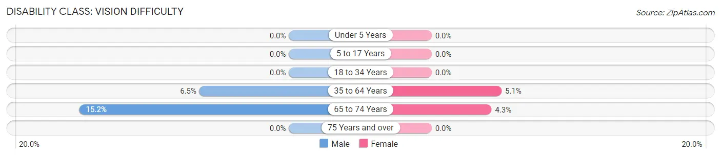 Disability in Hendron: <span>Vision Difficulty</span>