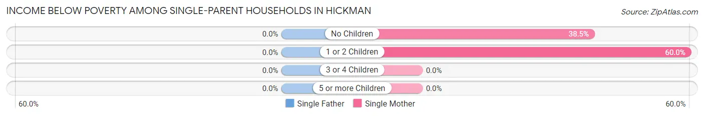 Income Below Poverty Among Single-Parent Households in Hickman