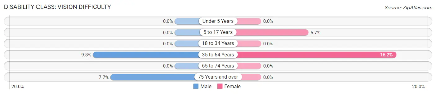 Disability in Hindman: <span>Vision Difficulty</span>