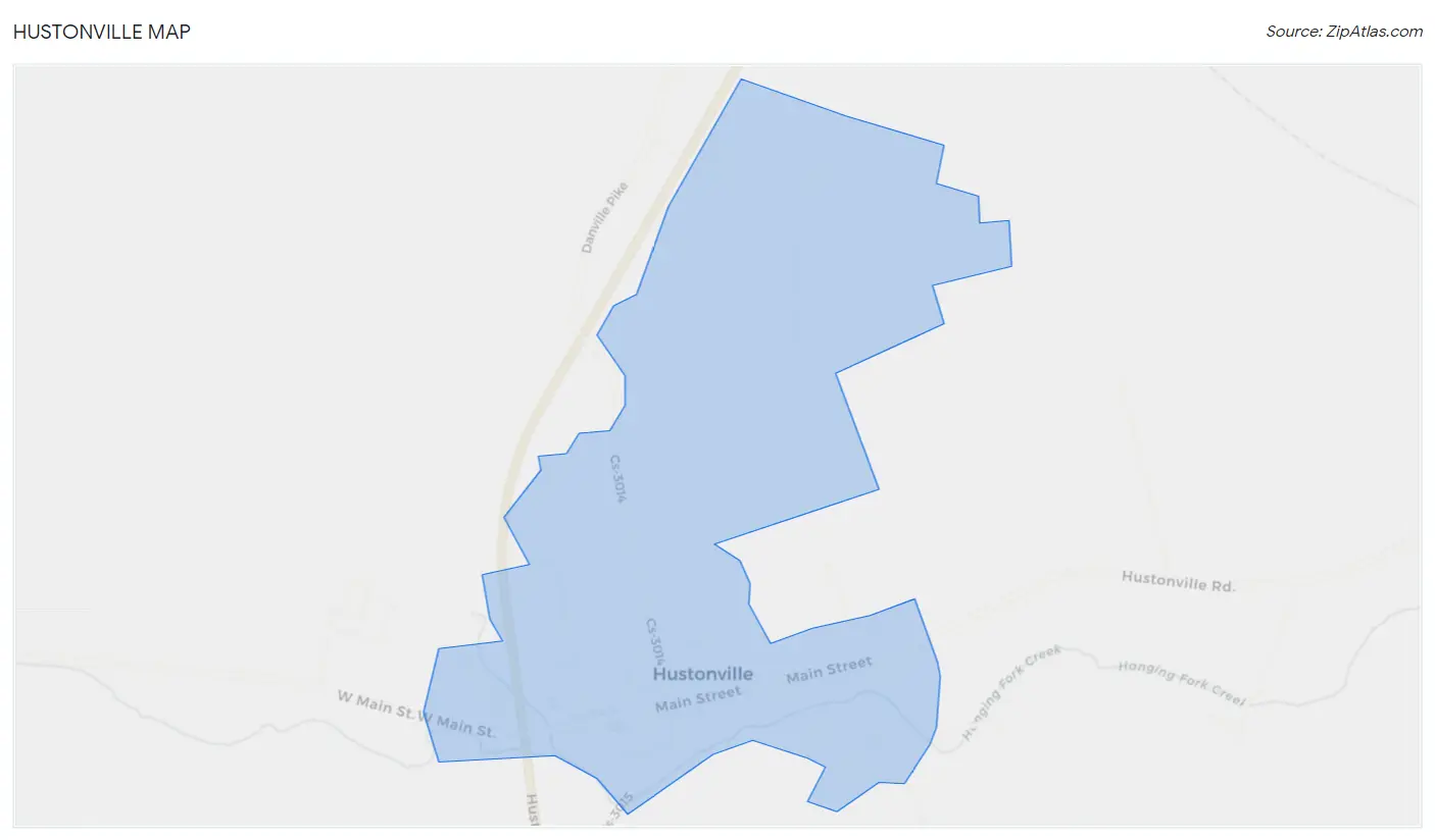 Hustonville Map