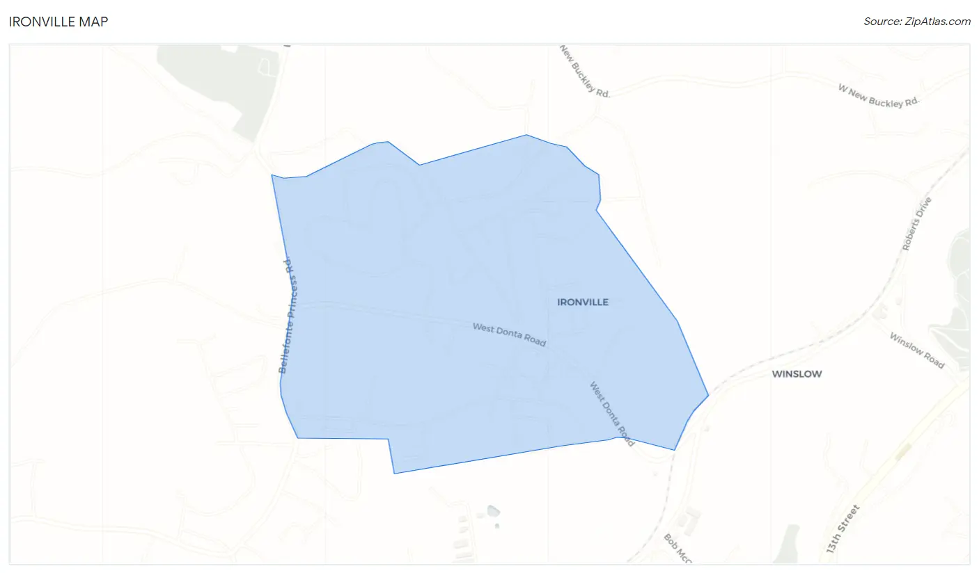 Ironville Map
