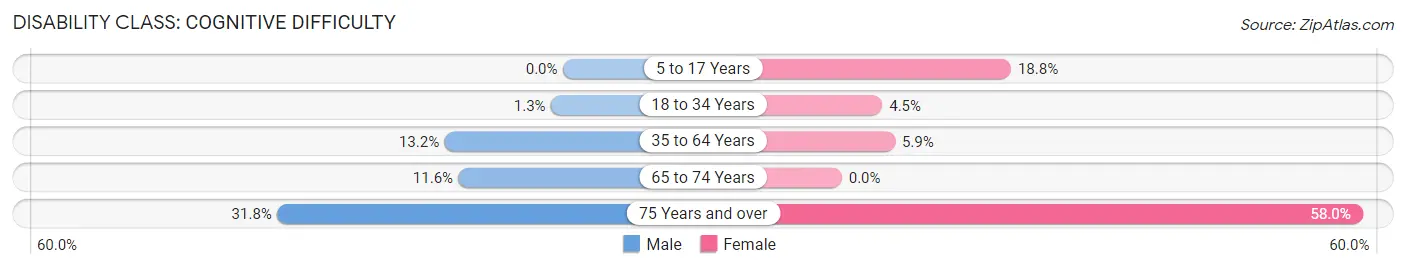 Disability in Irvington: <span>Cognitive Difficulty</span>