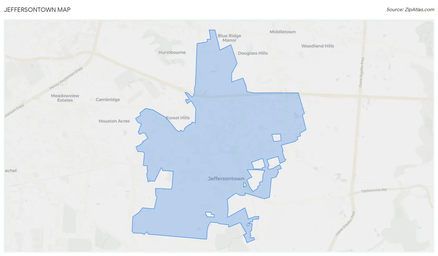 Jeffersontown Map