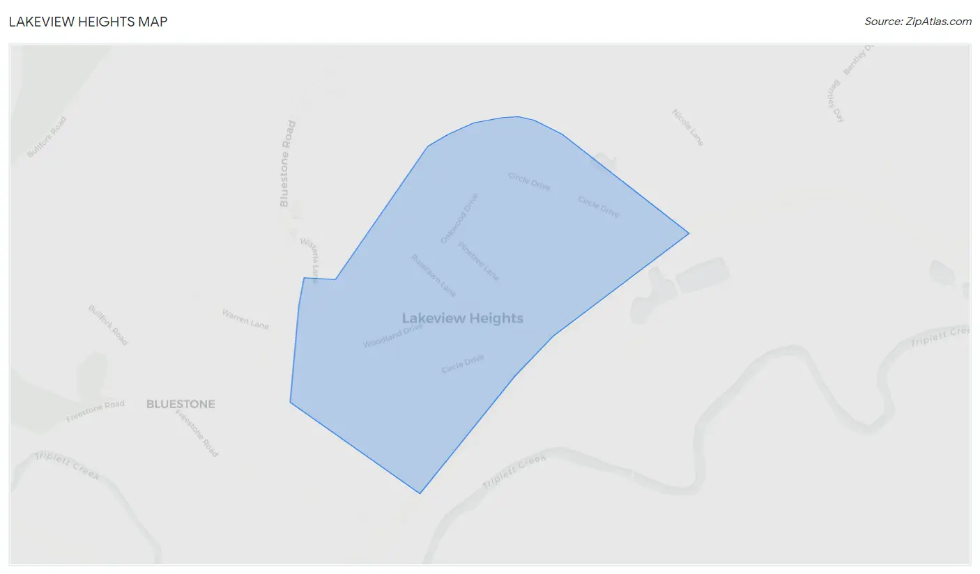 Lakeview Heights Map